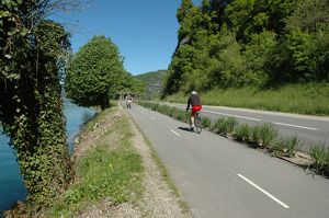 La Véloroute entre Talloires et Angon © Gw. P. / SILA